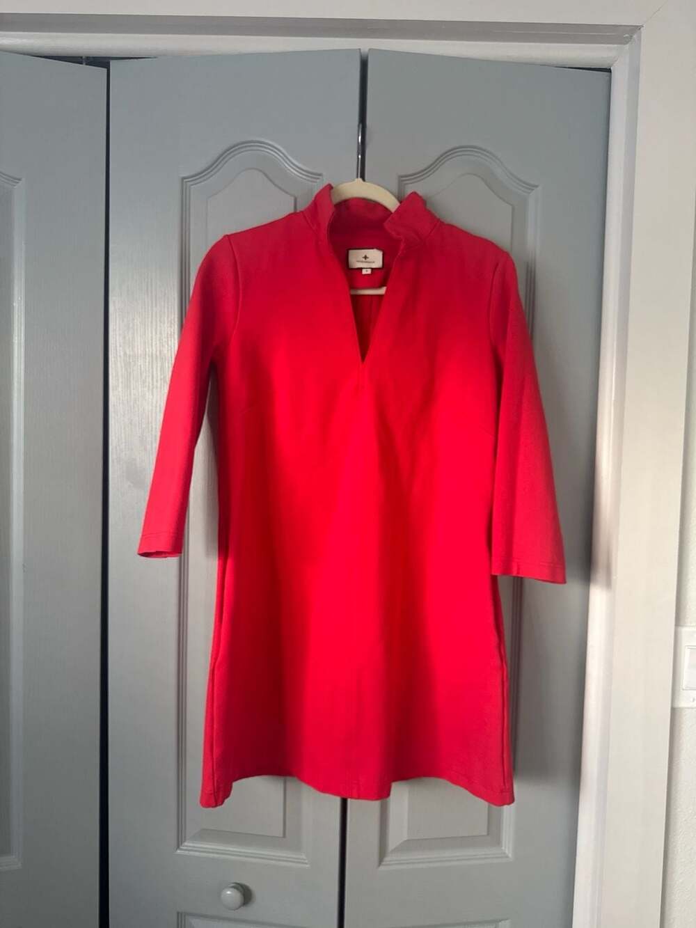 Tuckernuck Poppy Red Ponte Clifton Dress